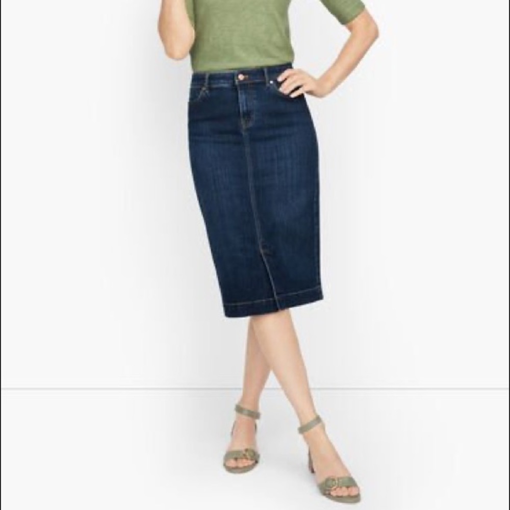 BCBG Maxazria pencil denim skirt